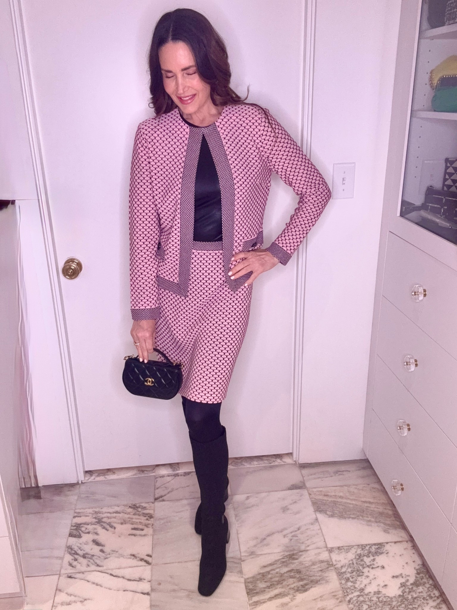 Bring on the Perfect Pink 💕

Warmer weather this past week has brought out Spring fashion already. Love this time of year when the spring flowers begin to bloom and the green on plants and trees begin to grow. 🌸🍃

This pink set is perfect to wear in cooler weather & transition to Spring and even Summer. A knit jacket and skirt that is tailored, sophisticated and will last beyond trends. 🩷🖤

Newly launched collection by @Family_Savvy x @MingWangOfficial embraces timeless style with a modern edge. 
Check out other chic and statement worthy styles I've added on the shoppable link.

#pinksuit #pinkset #pinkandblack
#FamilySavvyxMingWang #MingWangPartner

#LTKootd #LTKgrwm #LTKOver40