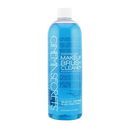 Cinema Secrets Original Blue Vanilla Makeup Brush Cleaner Solution - Professional Cleanser for Makeup Brushes - Quick-Drying, Rinse-Free Formula - Removes Stubborn Waterproof Make Up (16 fl oz) | Amazon (US)