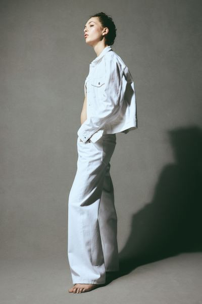 Baggy Wide Low Jeans - White - Ladies | H&M US | H&M (US + CA)
