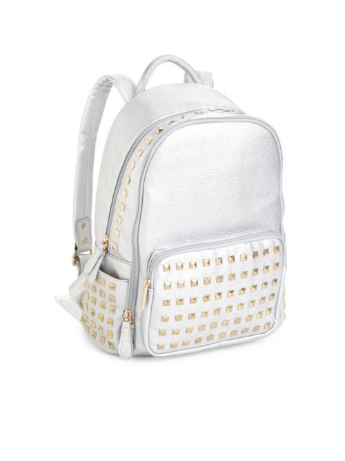 Studded Faux Leather Backpack | Saks Fifth Avenue