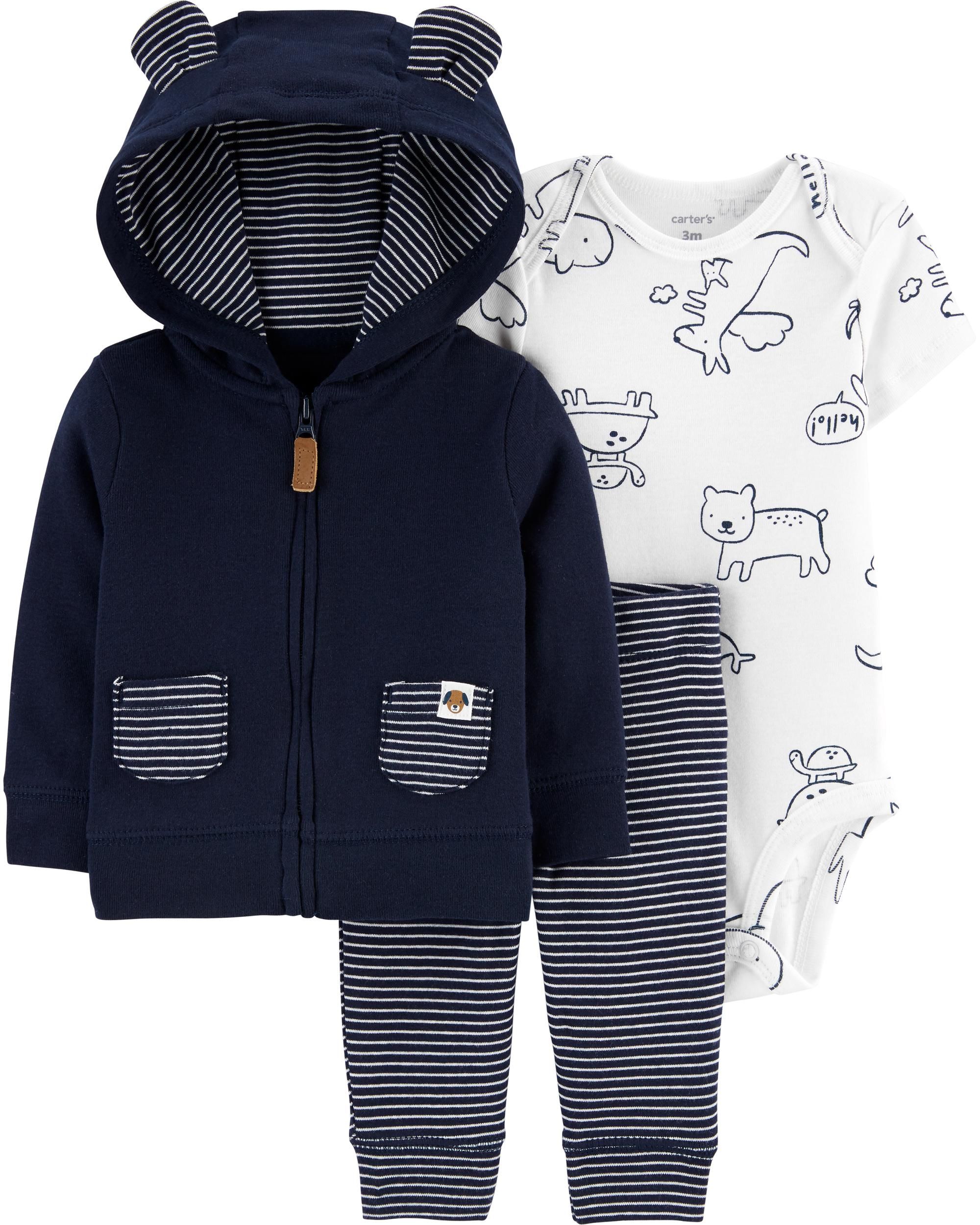 3-Piece Animals Little Jacket Set | Carter's