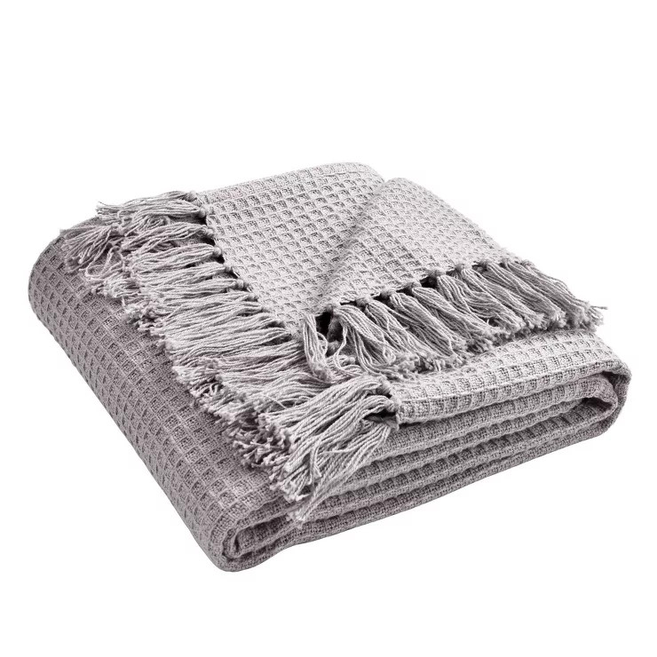 50"x60" Waffle Cotton Knit Throw Blanket - Lush Décor | Target