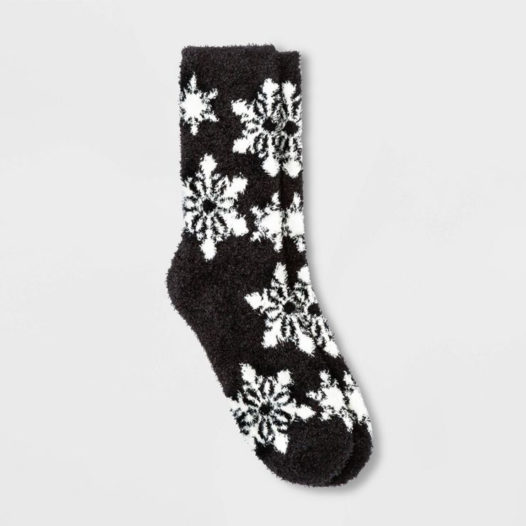 Women's Snowflake Cozy Crew Socks - A New Day™ | Target