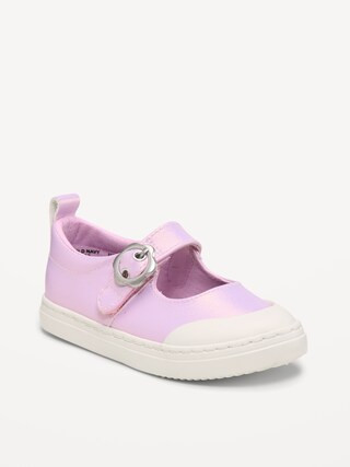 Shiny Faux-Leather Mary Jane Sneakers for Toddler Girls | Old Navy (US)