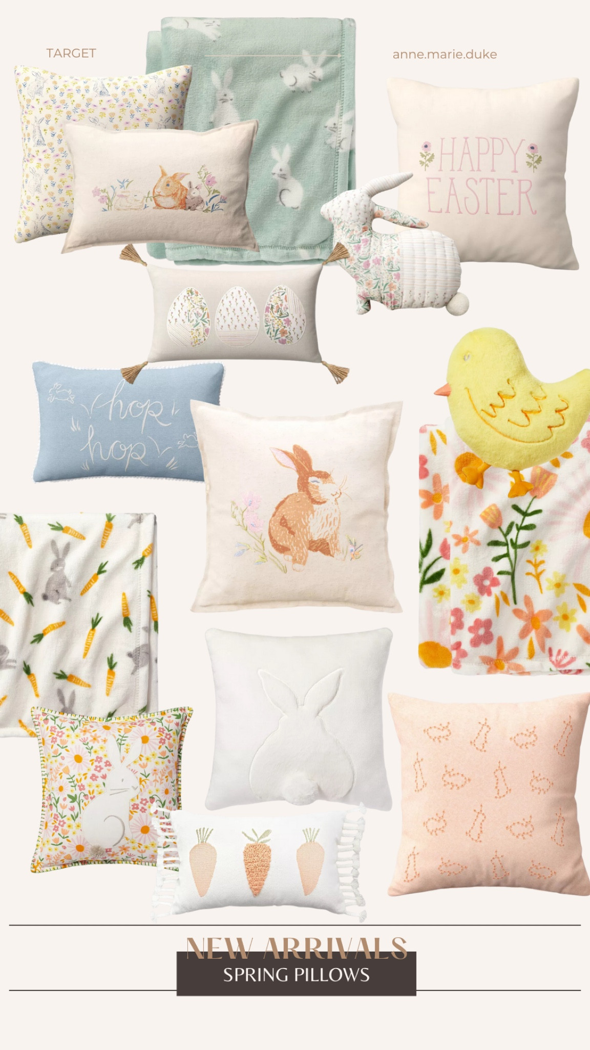 new spring & Easter arrivals at target. grabbed some pillows and blankets on my latest target run #homedecor #spring #easter

#LTKhome #LTKSeasonal