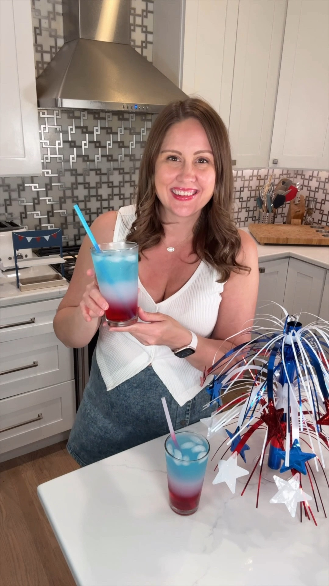 🇺🇸✨ Save this for your 4th of July party! These red, white & blue layered drinks are guaranteed to steal the show. ❤️🤍💙

They look fancy, but they’re surprisingly easy to make and add the perfect patriotic touch to BBQs, pool parties, and fireworks nights. 🎆🥤

Who would you make these for? 🇺🇸✨

#FourthOfJulyDrinks #PatrioticPartyIdeas #RedWhiteAndBlue #SummerEntertaining #LTKParties #July4thParty #PartyDrinkIdes

#LTKSeasonal #LTKHome #LTKfoodie
