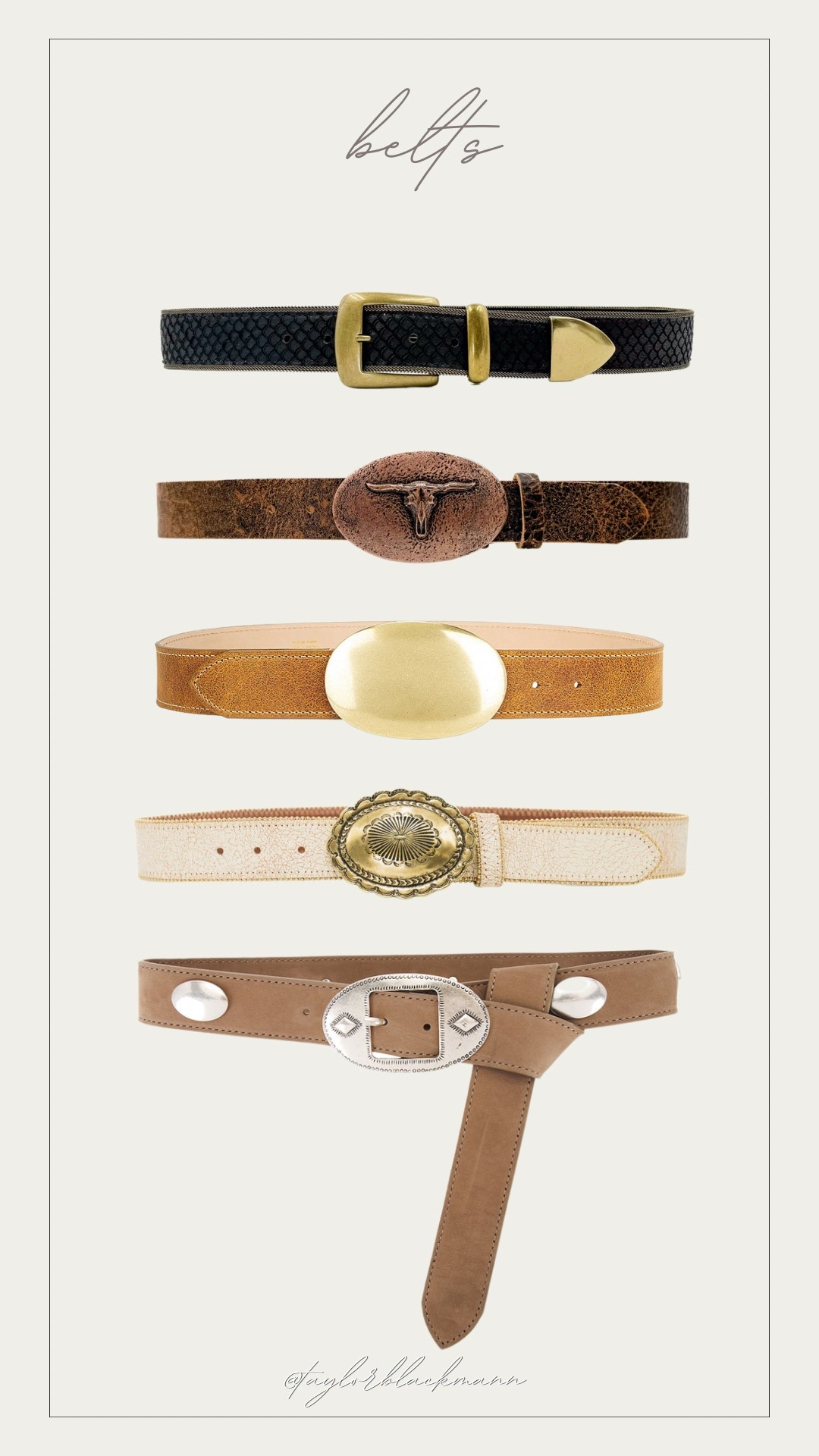 Western Belts ✨

Cowgirl belts, western style, western chic

#LTKStyleTip