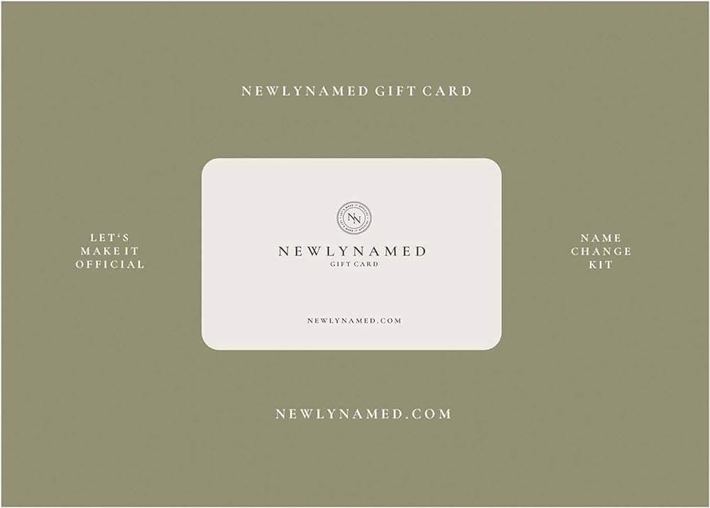 Box Gift Card - Personalized Name Change After Marriage Kit | Amazon (US)