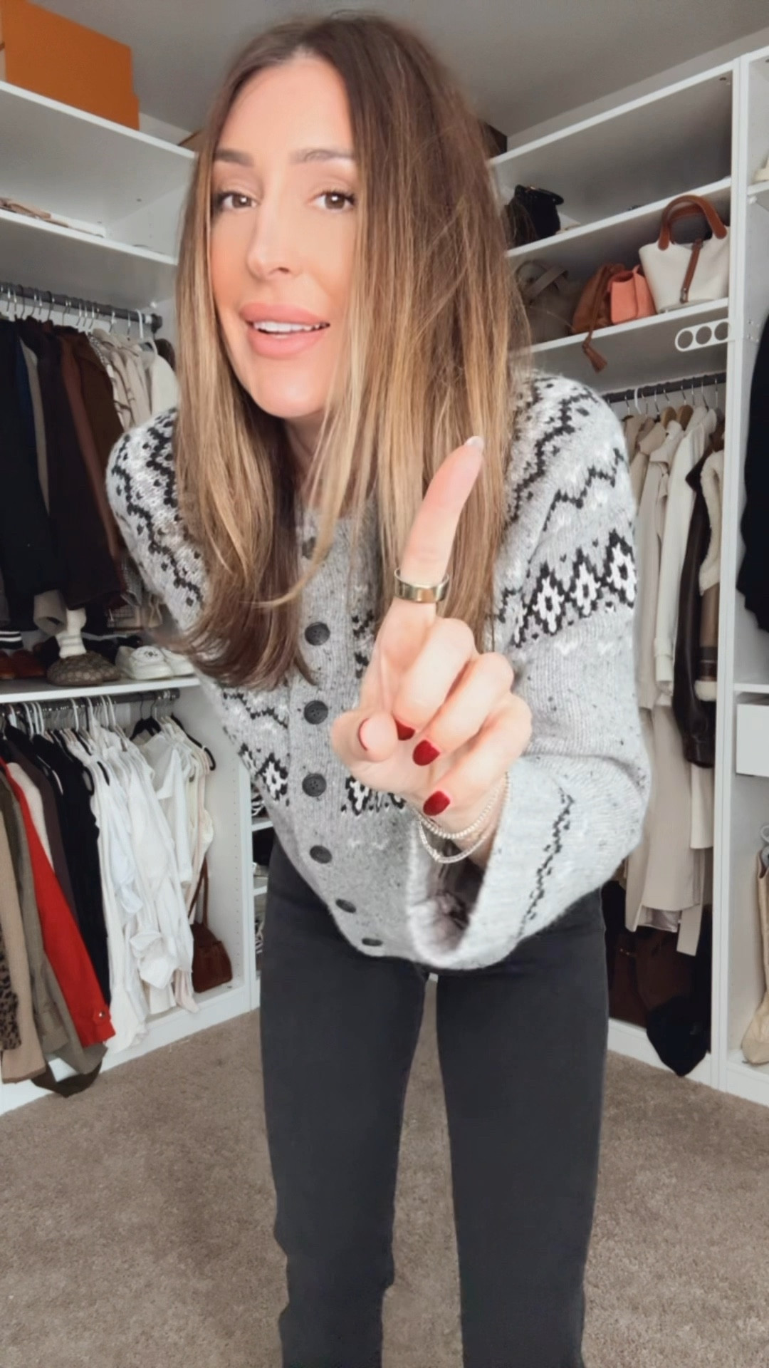 My sweater is on sale 30% off! Wearing small. Size 26 in jeans 

#LTKSeasonal #LTKSaleAlert