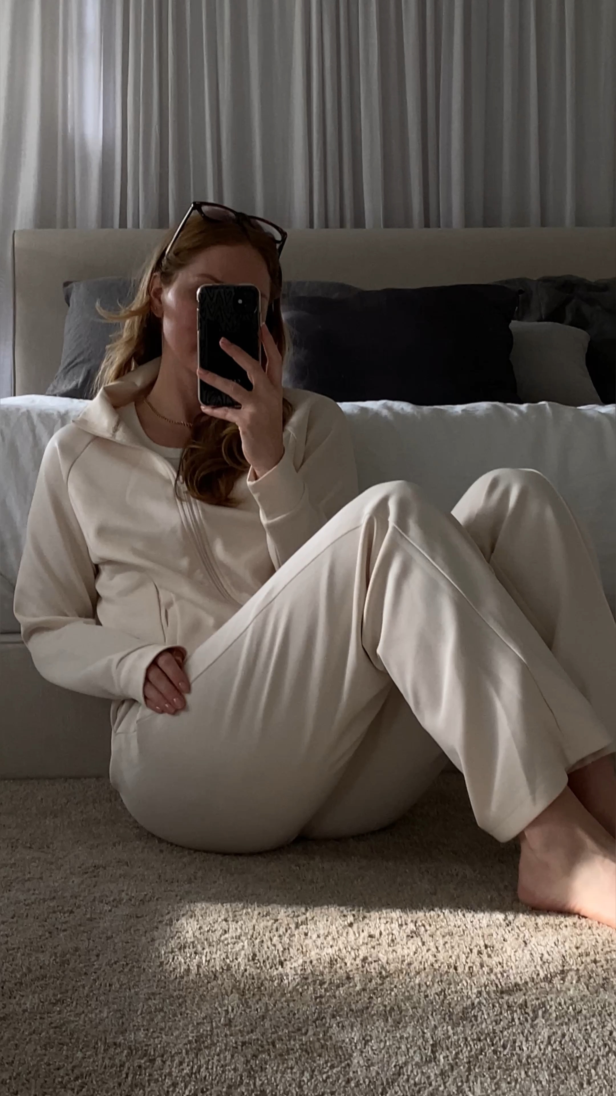 perfect sweat set for lounging, traveling, or running errands / be comfy but look put together 🤍

#LTKtravel #LTKU #LTKfit