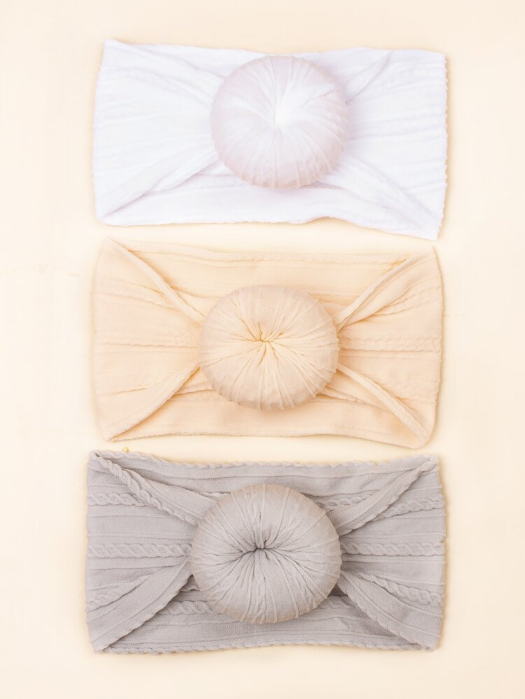 3pcs Baby Plain Headband | SHEIN