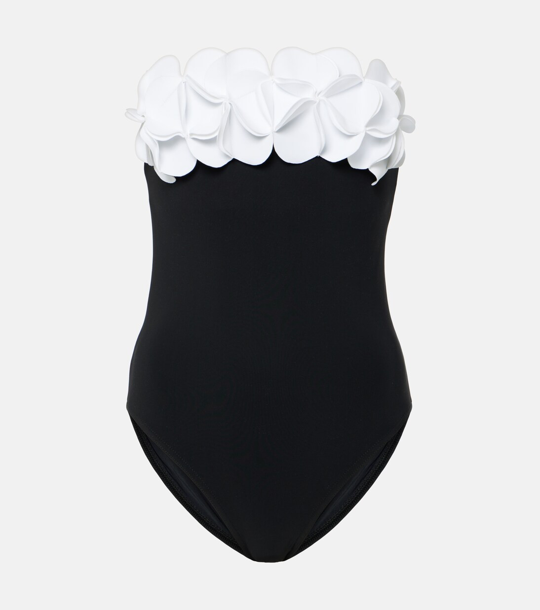Tess floral-appliqué strapless swimsuit | Mytheresa (US/CA)