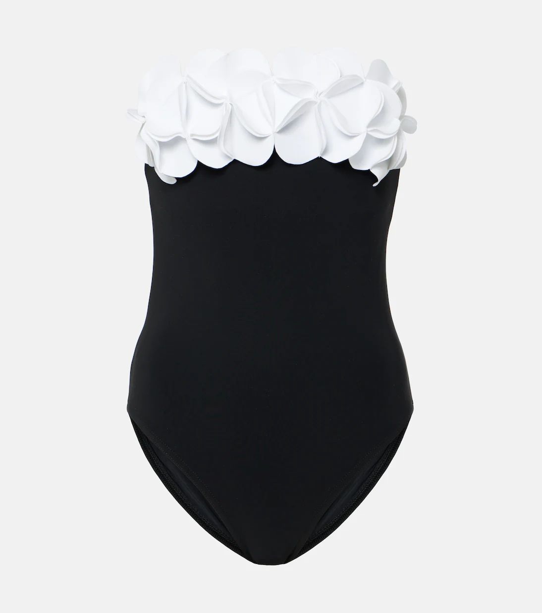 Tess floral-appliqué strapless swimsuit | Mytheresa (US/CA)