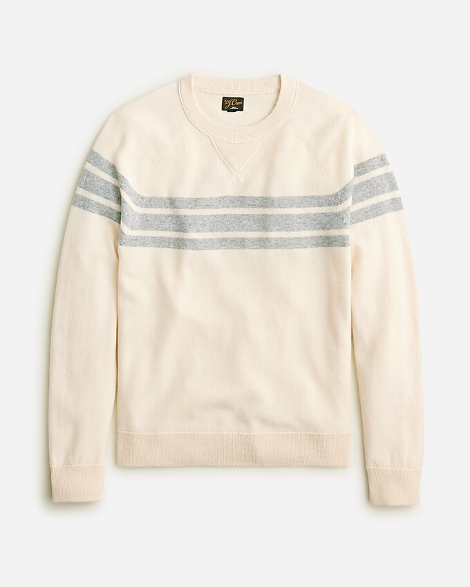 Cashmere sweatshirt in marine stripe | J. Crew US
