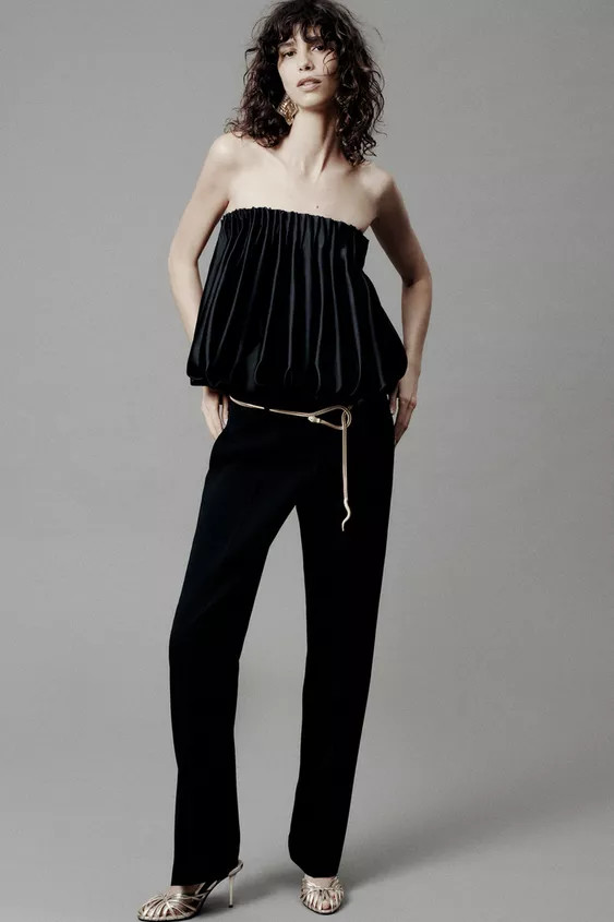 ZW COLLECTION PADDED STRAPLESS TOP | Zara US