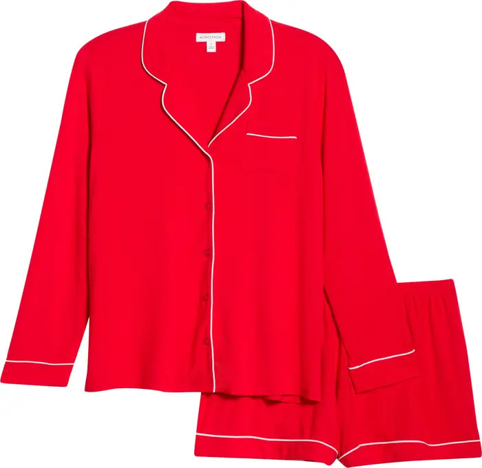 Nordstrom Moonlight Eco Long Sleeve Short Pajamas | Nordstrom | Nordstrom
