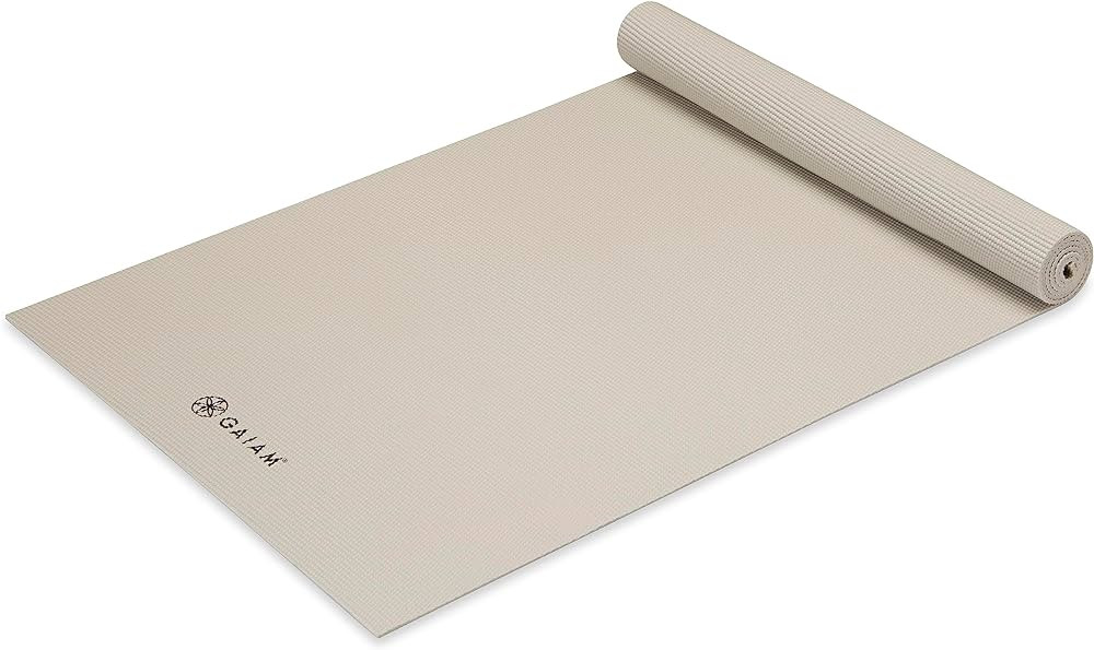 Gaiam Yoga Mat - Premium 5mm Solid Thick Non Slip Exercise & Fitness Mat for All Types of Yoga, P... | Amazon (US)
