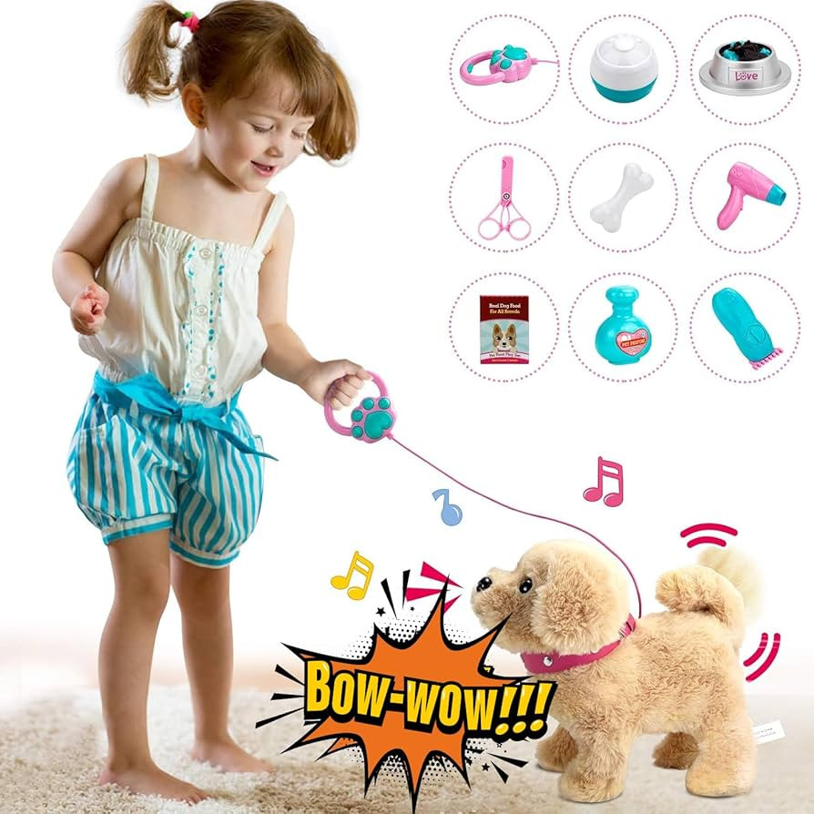 Koonie Talking Plush Golden Retriever Toy Repeats What You Say, Barks and Walks - Electronic Inte... | Amazon (US)