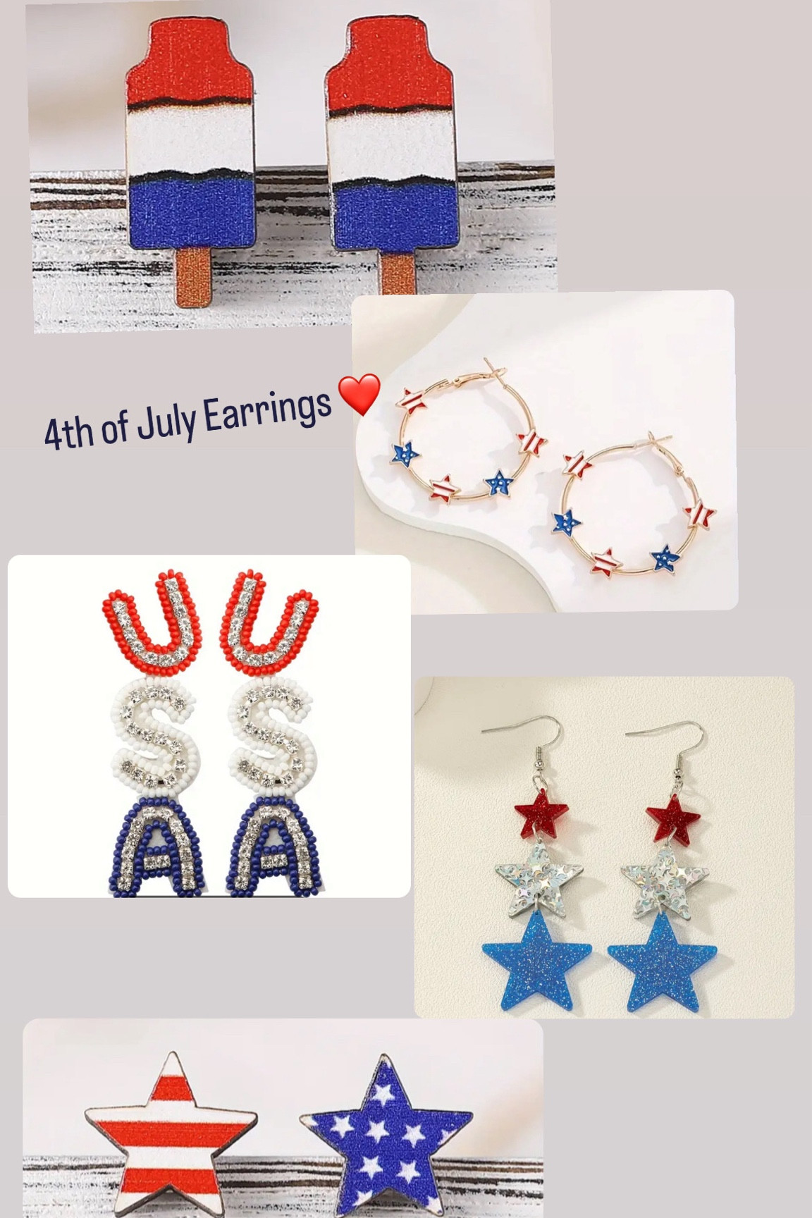 4th of July Earrings 💙❤️

#LTKSeasonal #LTKSaleAlert #LTKParties