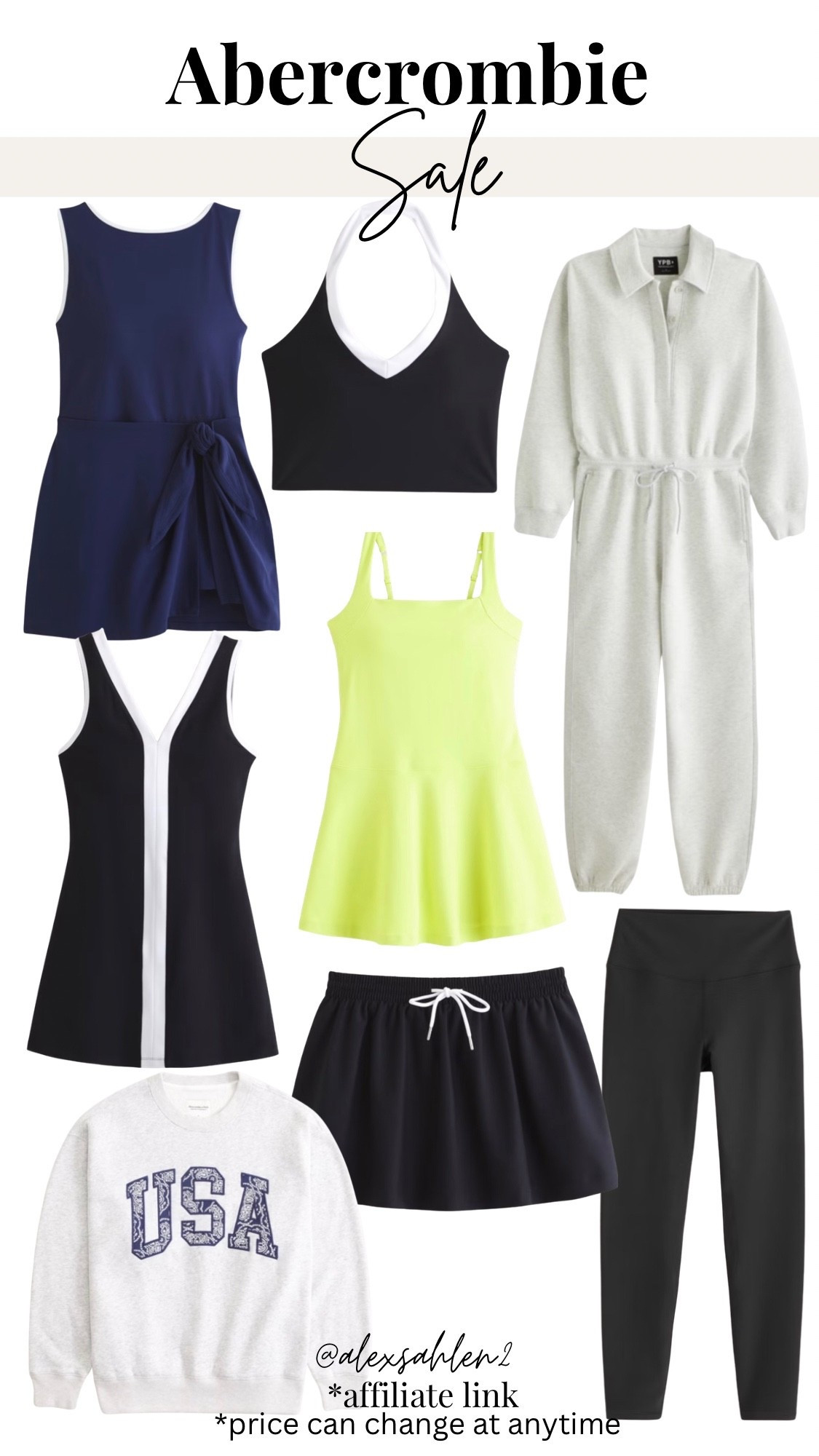 Abercrombie activewear sale! EXTRA 30% off in the cart!