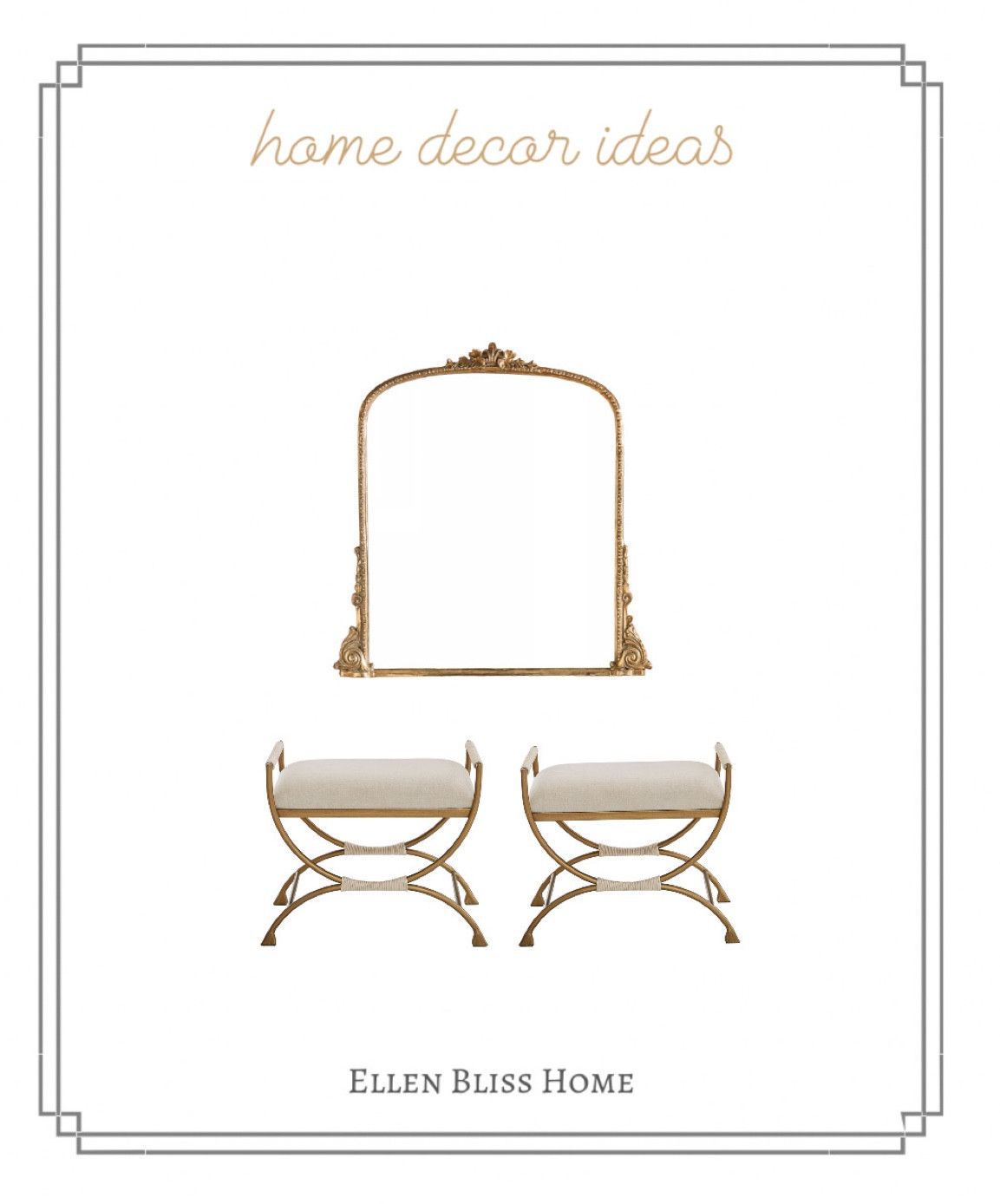 Mirror and two ottomans

#LTKstyletip #LTKFind #LTKhome