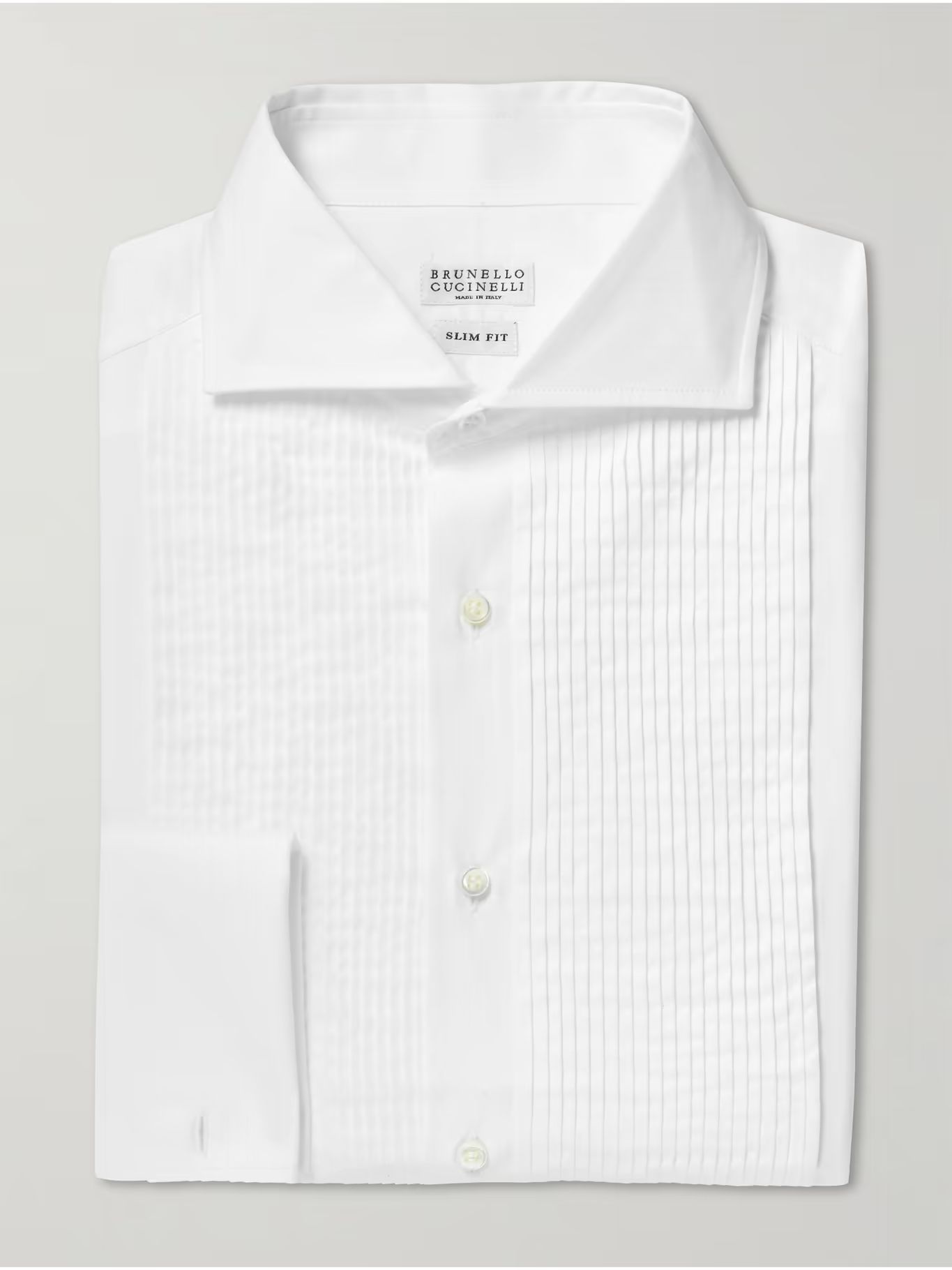 Slim-Fit Bib-Front Double-Cuff Cotton-Poplin Tuxedo Shirt | Mr Porter (UK)
