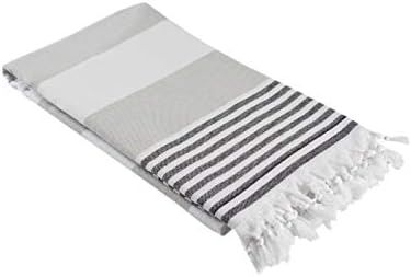 InfuseZen Oversized Turkish Towel, Soft Terry Cloth Back, Turkish Bath Towel, Beach Towel, Extra ... | Amazon (US)