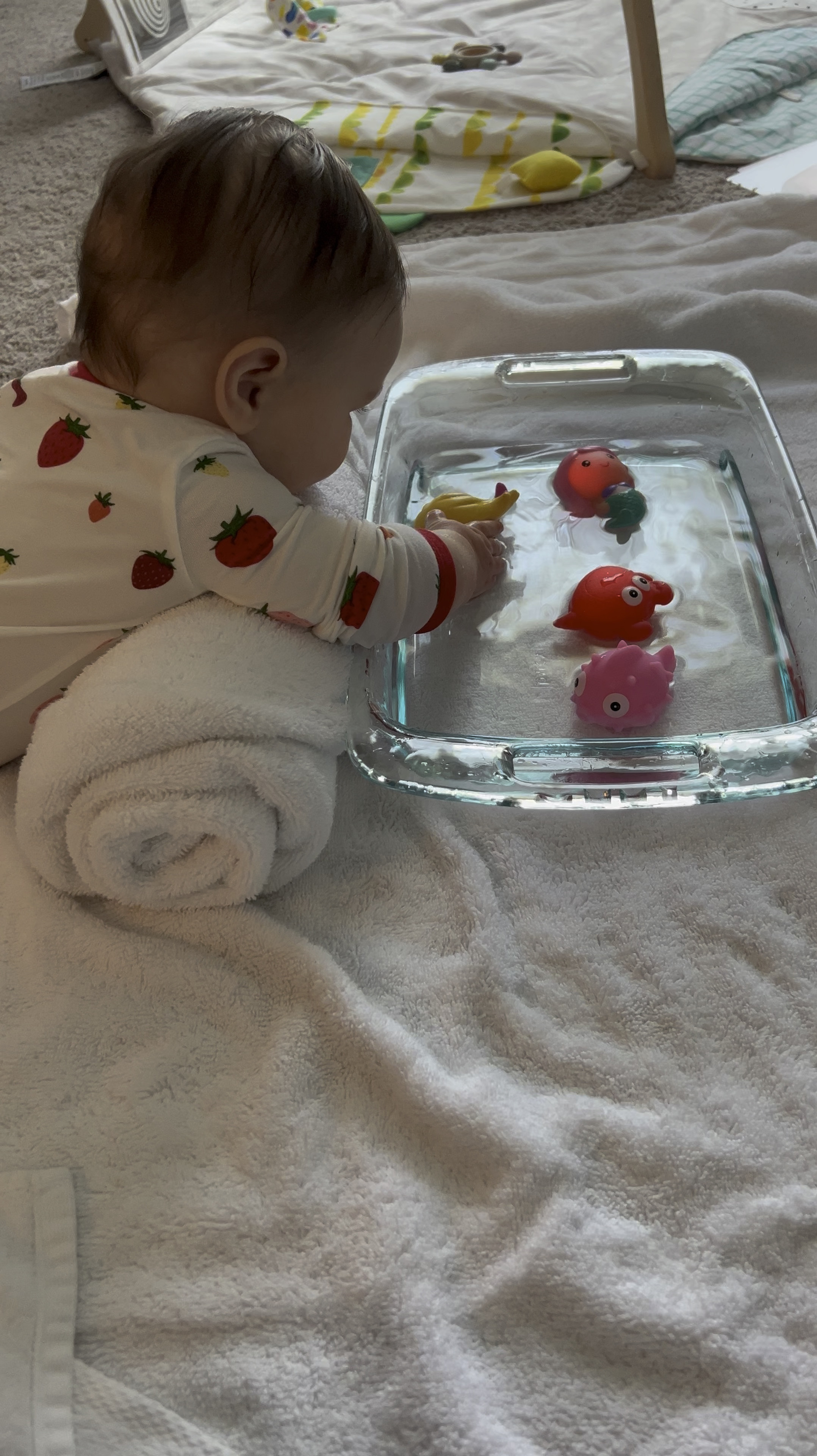 These light up toys are SO fun! They light up when they are put in water. Nora loves them! This activity helps increase her engagement during tummy time & helps us to extend it. 💗 Would also make the perfect Christmas stocking stuffer or gift for the little ones in your life. 🎄 

#LTKBaby #LTKGiftGuide #LTKKids