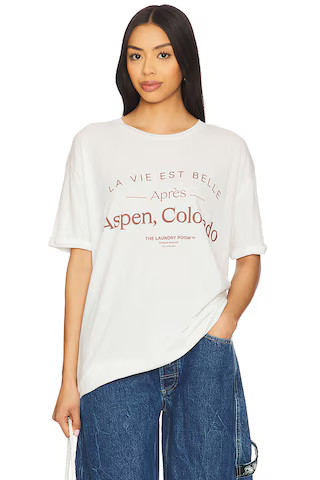 The Laundry Room Life Is Beautiful After Oversized Tee in Bone from Revolve.com | Revolve Clothing (Global)