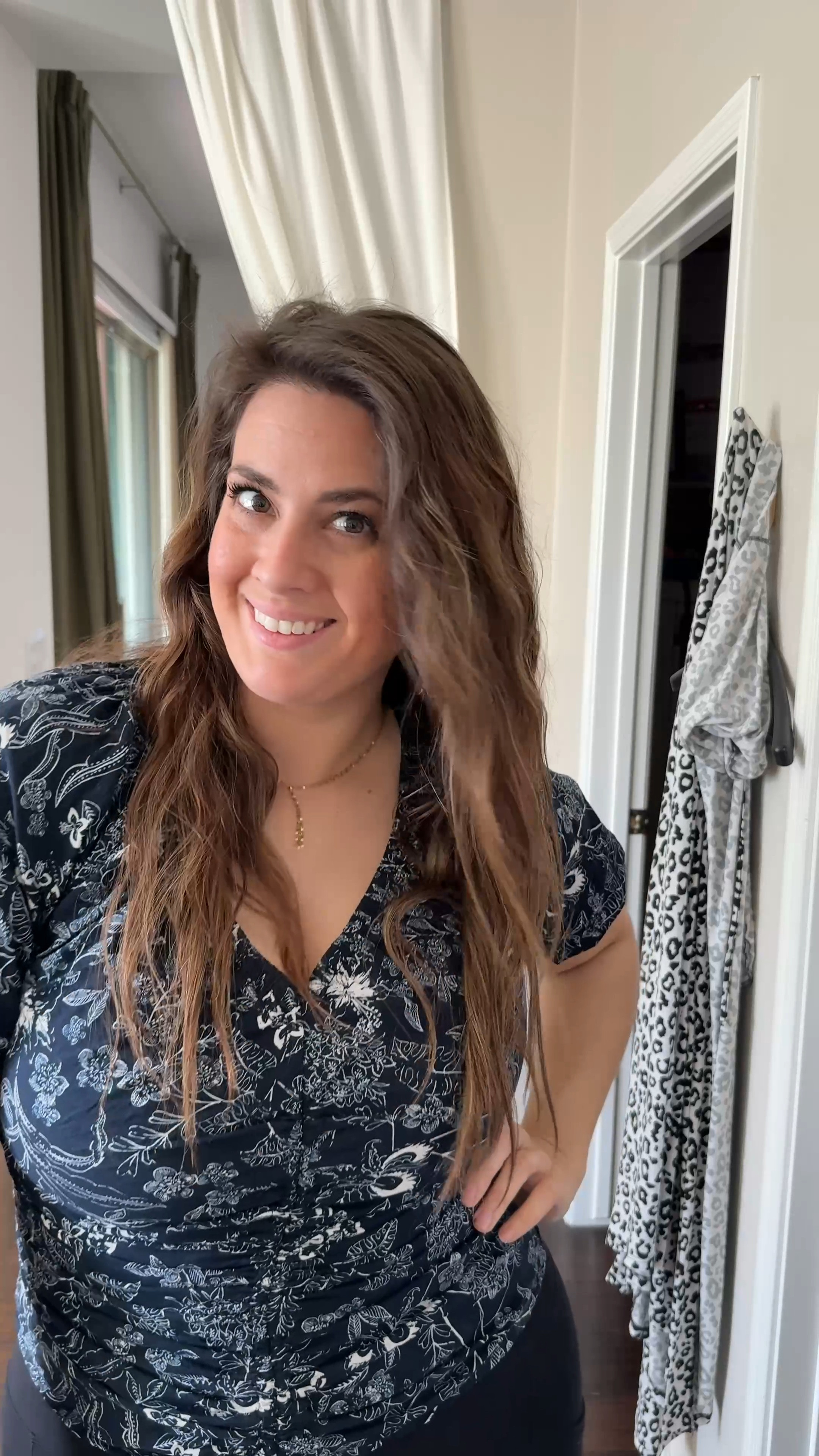 I accidentally happened upon the easiest way to get cute wavy curls in under 5 minutes!! It’s so simple to do, and the wavy curls last all day without hair spray! I just use my hair styler tool (works with wet or dry hair) and I start off with my fave leave in conditioner, and finish it with my fave hair oil (avoiding the roots… just the ends!) try it and let me know what you think!!

#LTKBeauty #LTKFindsUnder50 #LTKWatchNow