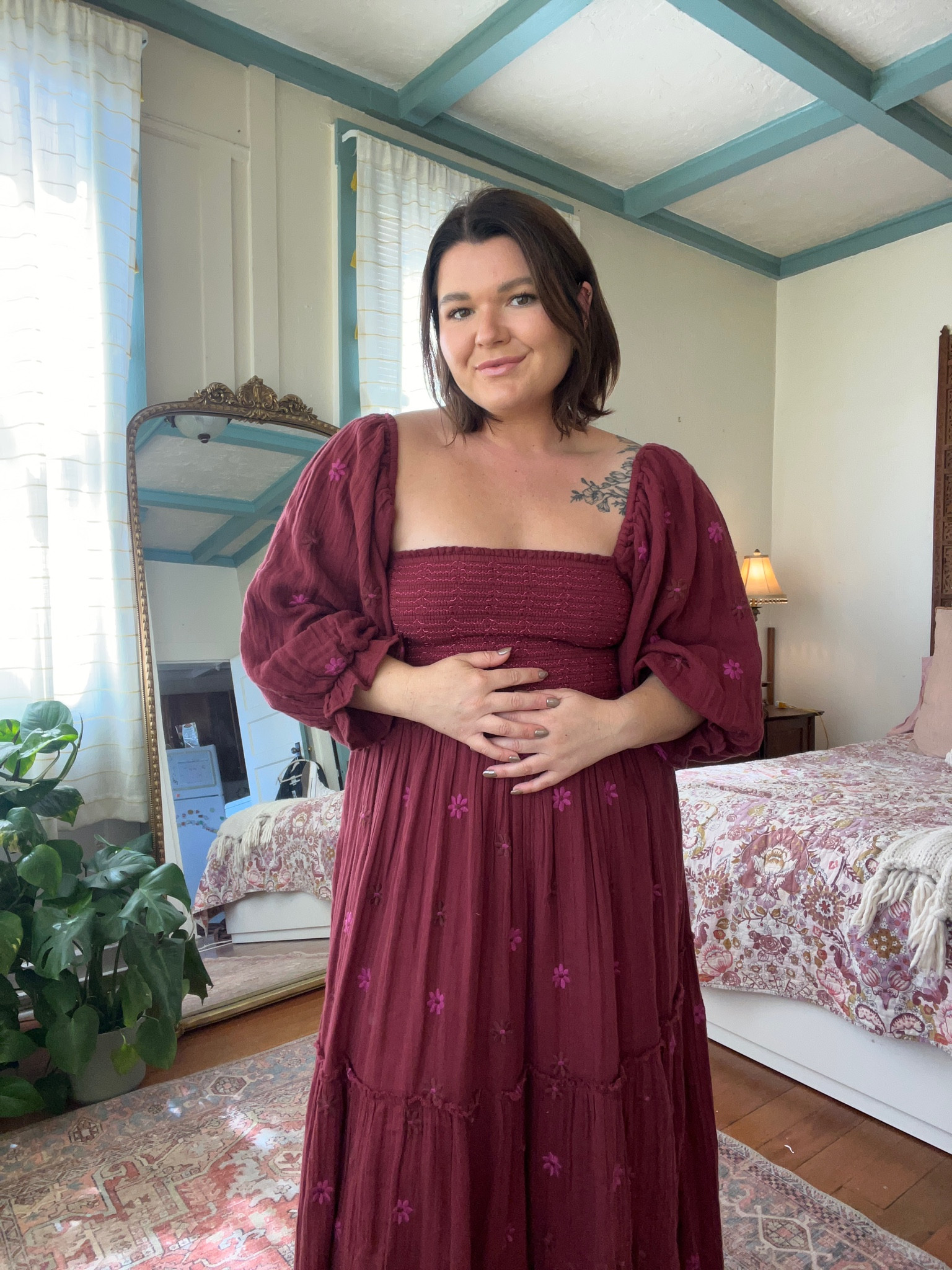 10 days of midsize bump friendly fall looks day 5! Pulling out a fav dress from free people that is sooo perfect for a bump. It’s also the perfect fall photoshoot dress and comes in so many good colors. Size large  I paired it with some old target lugg boots. 

#LTKbump #LTKplussize #LTKmidsize