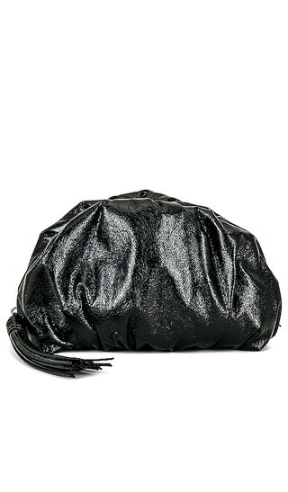 Ruched Clutch in Black | Revolve Clothing (Global)