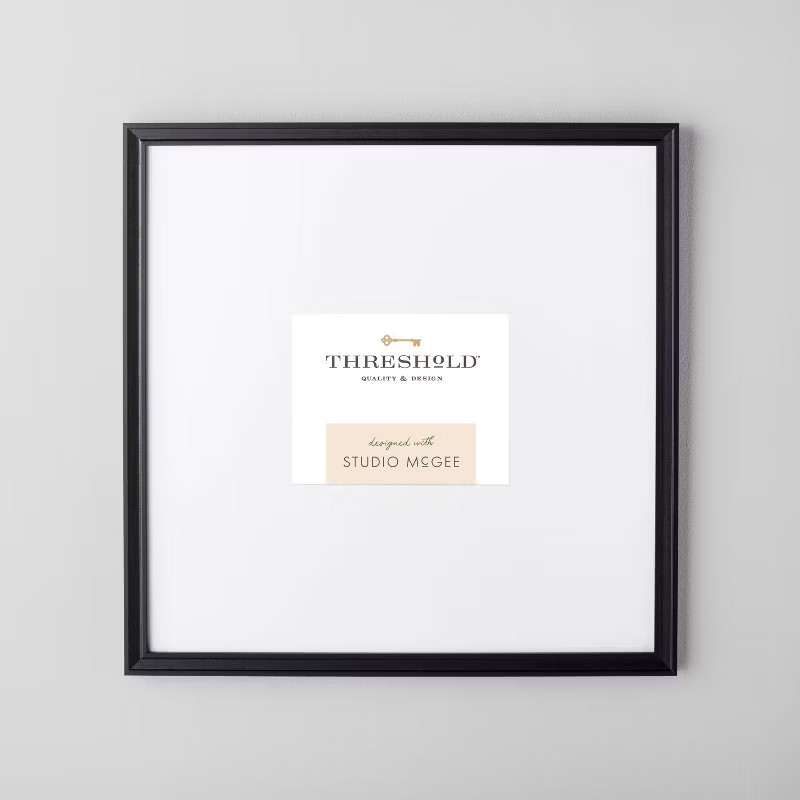 21.49&quot; x 21.49&quot; Matted to 5&quot; x 7&quot; Gallery Single Image Frame Black - Threshold™ designed with S... | Target