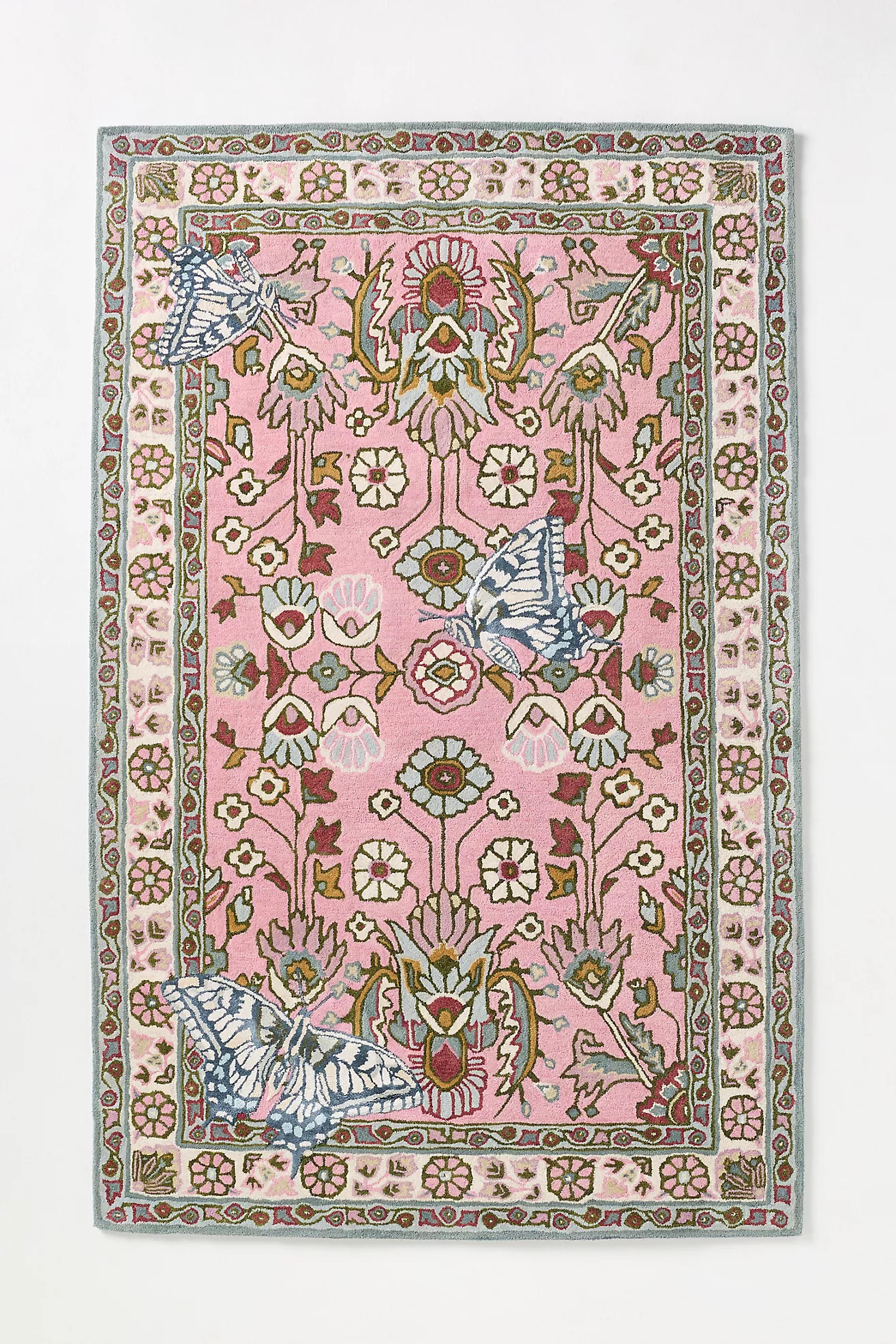 Hand Tufted Butterfly Wool Blend Rug | Anthropologie (US)