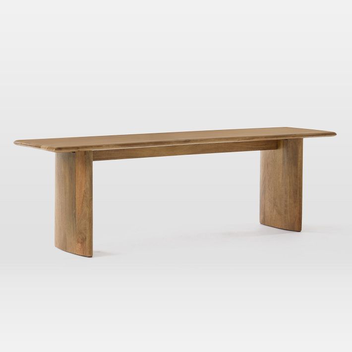 Anton Solid Wood Dining Bench (58"–106") | West Elm (US)