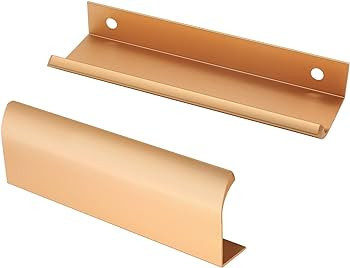 Qjaiune Back Mount Finger Edge Pull 150mm/5.9", Aluminum Hidden Handle Concealed Tab Pulls for Ho... | Amazon (US)