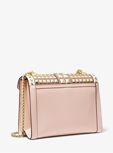 Whitney Large Studded Saffiano Leather Convertible Shoulder Bag | Michael Kors US