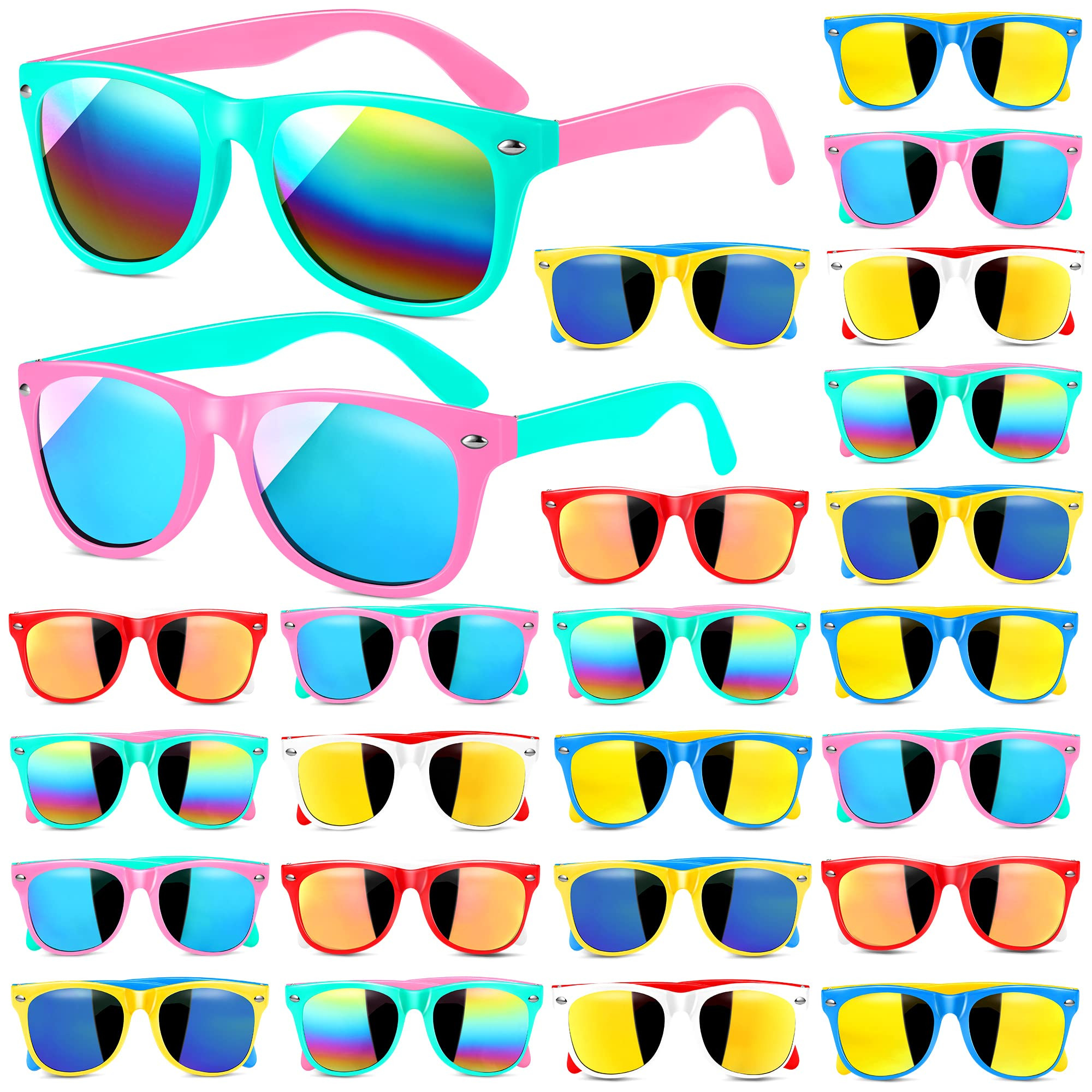 GINMIC Kids Sunglasses Bulk Party Favors, 24Pack Kids Sunglasses Party Favors with UV400 Protecti... | Amazon (US)