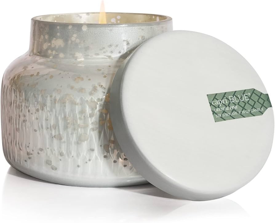 Capri Blue Crystal Pine Candle - Holiday Mercury Signature Jar Candle - Frosted Fir, Pine and Sag... | Amazon (US)