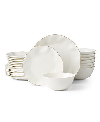 Blue Bay 24 Pc. Dinnerware Set, Service for 8 | Macy's
