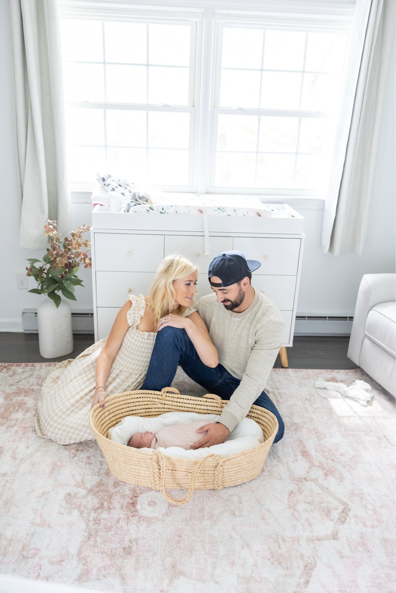 Newborn in home photoshoot and baby girl nursery inspiration 

#LTKBaby #LTKCyberWeek #LTKHome