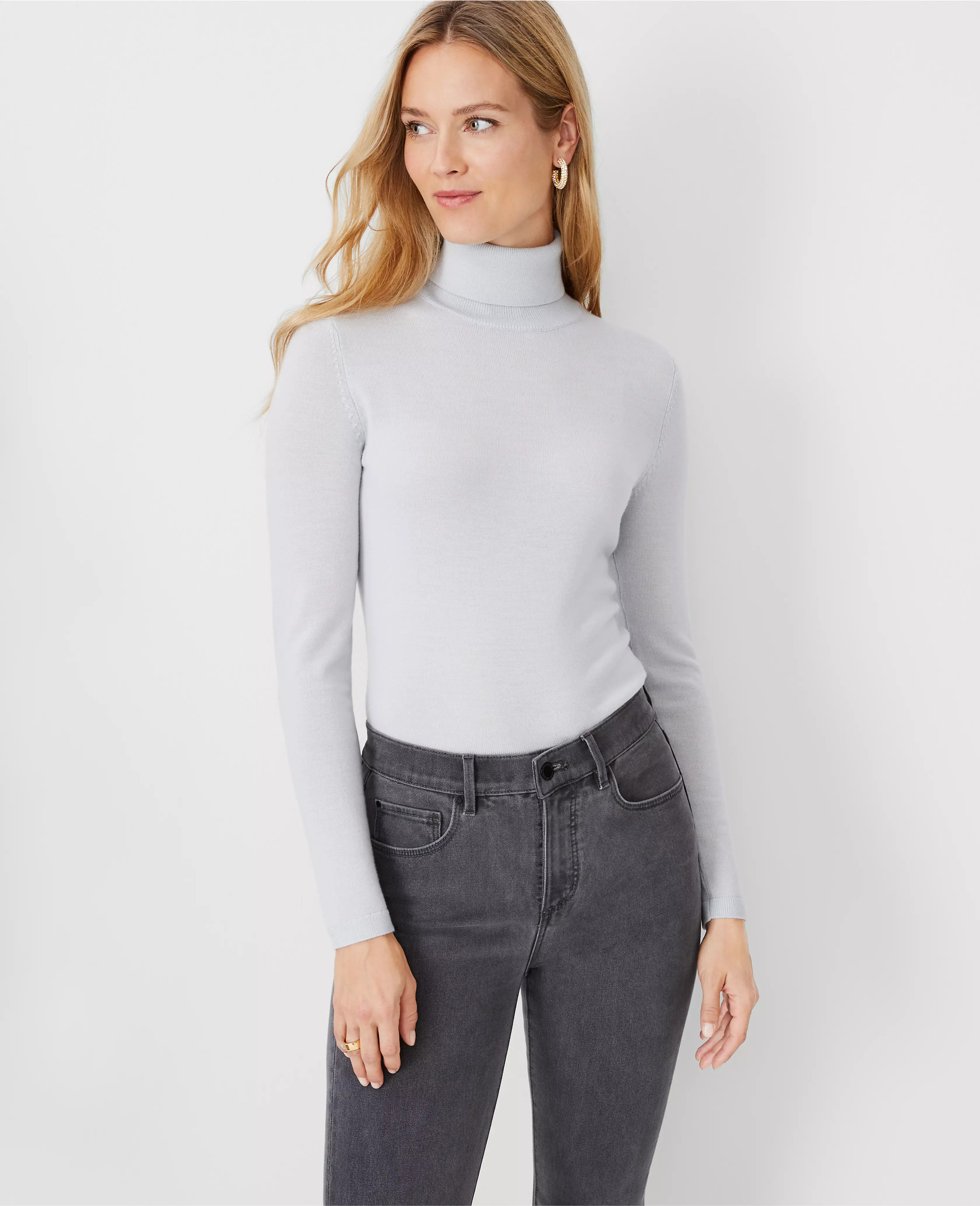 Merino Wool Turtleneck Sweater | Ann Taylor (US)