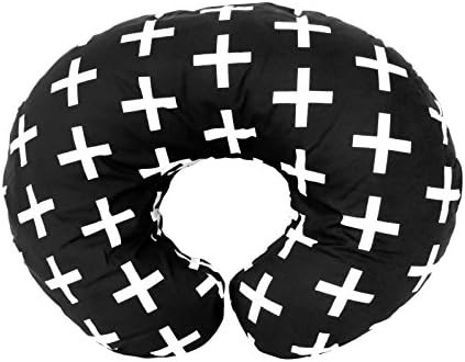 Premium Quality Nursing Pillow Cover by Mila Millie - Nordic Swiss White Cross Unisex Design Slipcov | Amazon (US)