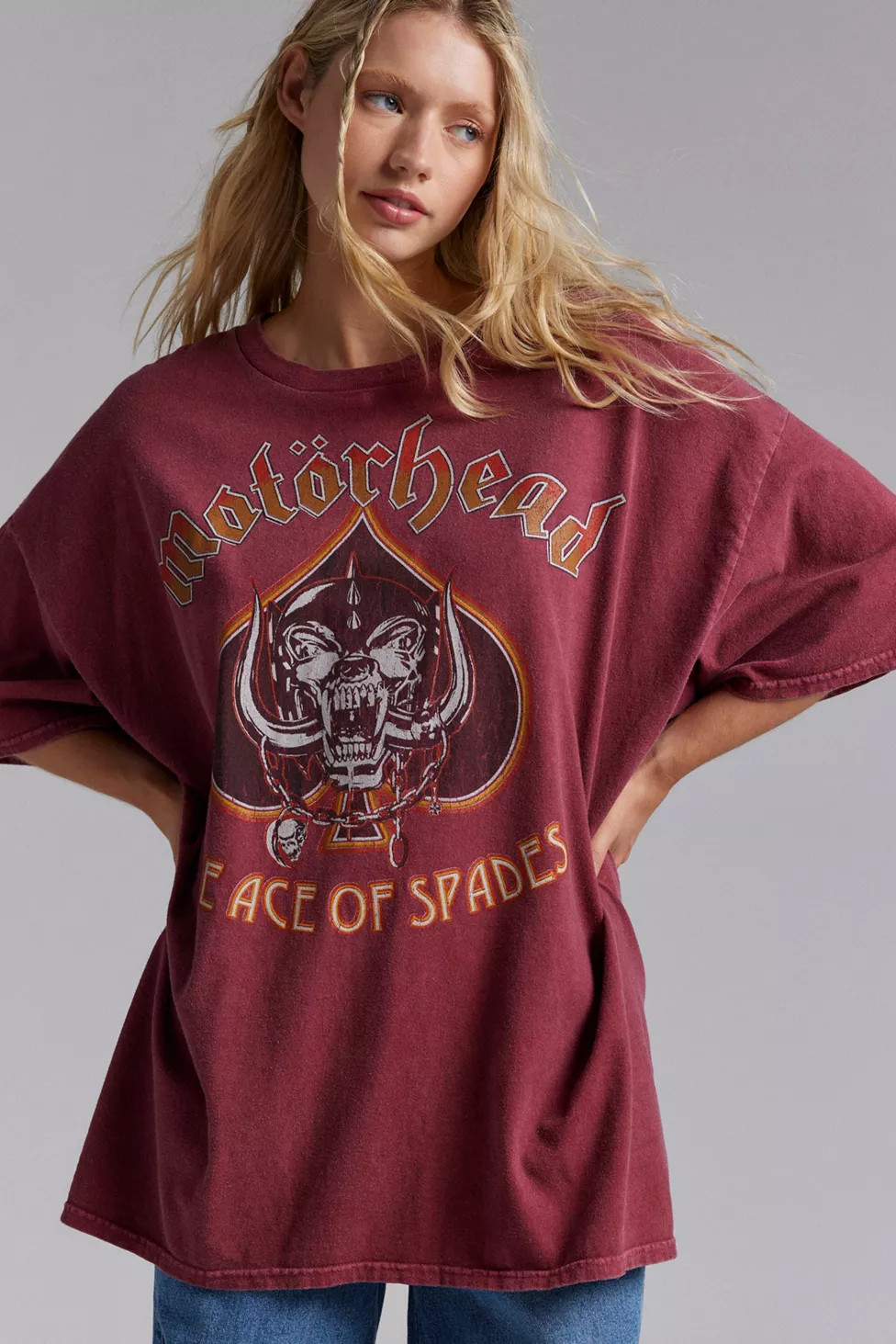 Motorhead The Ace Of Spades Graphic Oversized Tee | Urban Outfitters (US and RoW)