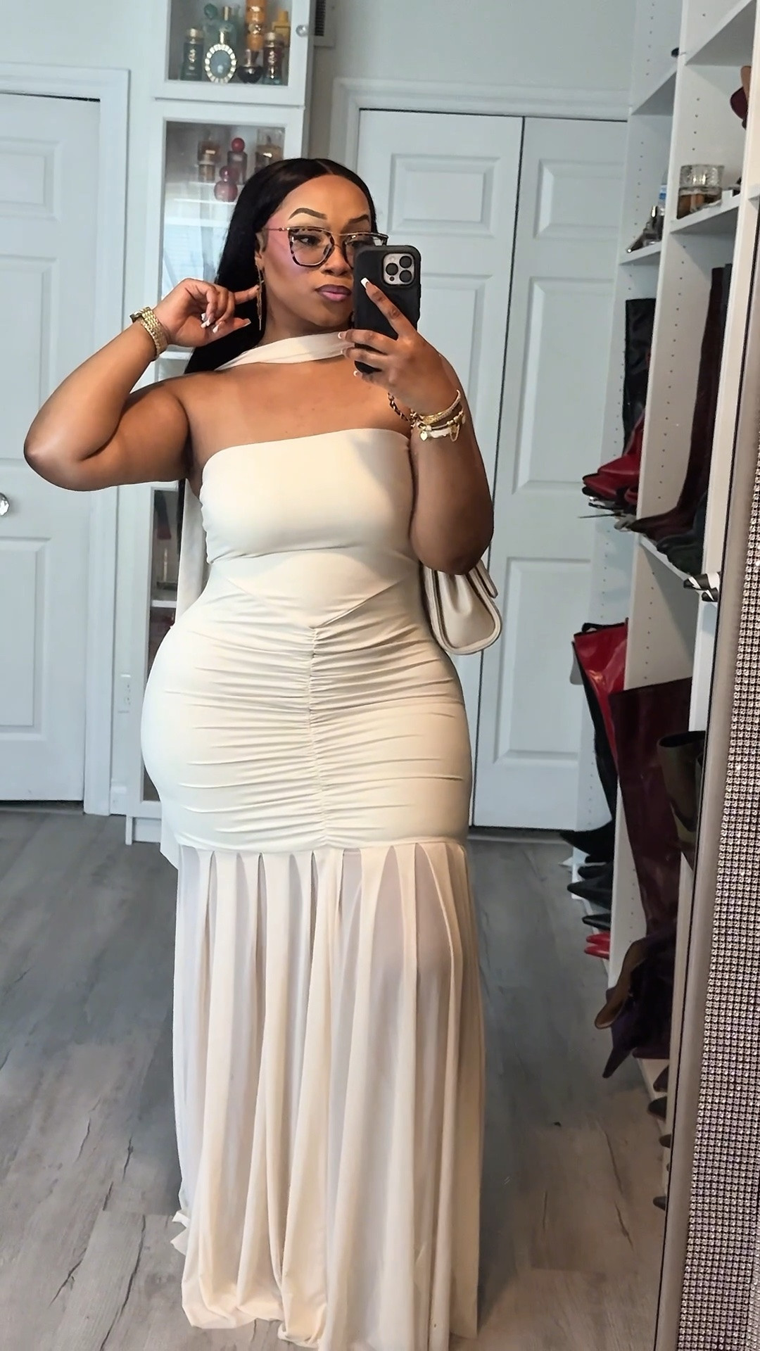 Hey Beauties 🩷

I felt so soft and feminine that it was a must that I post this 🤍 I’m almost nervous to make this post because I know y’all about to tussle 🤣 I’m wearing a size Large. 

The dress I’m wearing is a dupe from Shein- it will be tagged as “Exact” item HOWEVER it’s exceptionally low in stock. The original Meshki that it’s duped after will also be tagged under exact items. There will be similar items tagged that’ll be more price friendly. Good Luck beauties 🥹🫣😂

I’m 5’8 225 pounds for sizing reference

#LTKootd #LTKgrwm #LTKMidsize