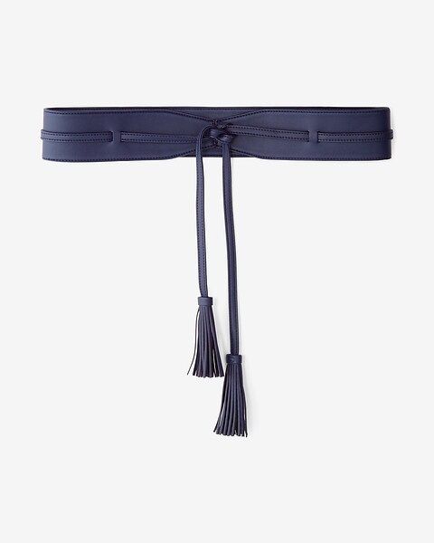 tie front tassel obi belt | Express