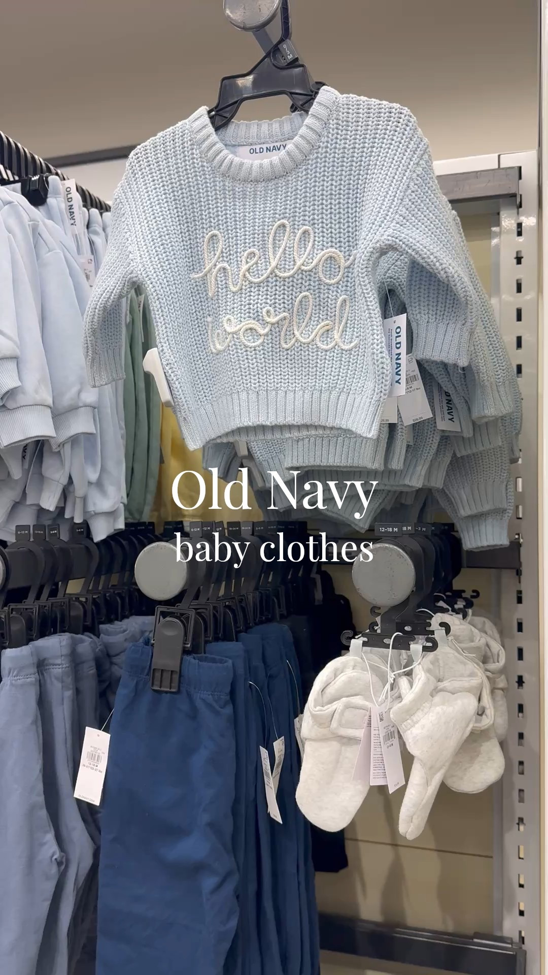 If I had a newborn right now I would be RUNNING to shop the new arrivals at Old Navy 🥹 The cutest spring baby clothes just dropped and there are so many good newborn outfits, baby boy outfits, and baby girl outfits that can easily be gender neutral too.

I’m especially obsessed with the knit “Hello World” sweater. It would be the sweetest coming home outfit or baby announcement outfit. Linking my favorite baby spring outfits, newborn essentials, and baby shower gift ideas from the collection. Everything is soft, affordable, and perfect for 0–12 month babies.

If you’re expecting or shopping for a new baby, you’ll want to see these 🤍

#babyclothes #newbornoutfits #babyboystyle #babygirlstyle #genderneutralbaby #babyspringoutfits #babyshowergiftideas #newbornessentials 

 #LTKSaleAlert #LTKBaby #LTKKids