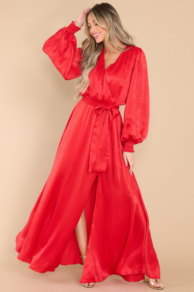Settle The Score Red Maxi Dress | Red Dress 