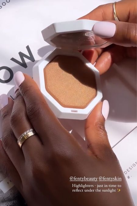 New makeup product alert 🚨 Fenty Beauty Demi'Glow Light-Diffusing Highlighter - stunning golden shades for the summer! #fenty #sephora #makeup #highlighter #summer 

#LTKfindsunder50 #LTKSeasonal #LTKbeauty