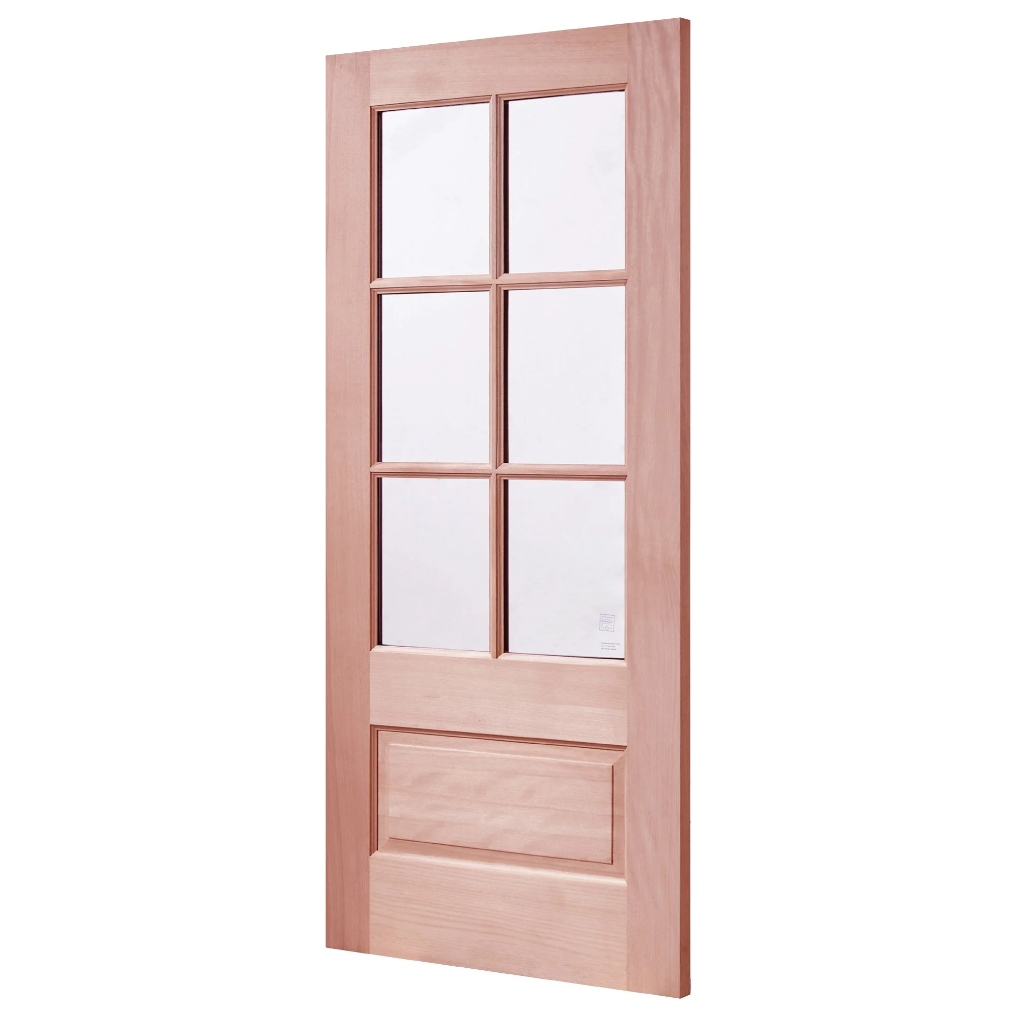 6 Lites Mahogany Front Wood Door | Wayfair North America